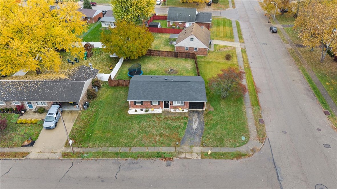 1482 Lee Road Troy, OH 45373 - Photo 28 of 30 An aerial perspective reveals a charming home with an inviting facade, promising comfort and ease.