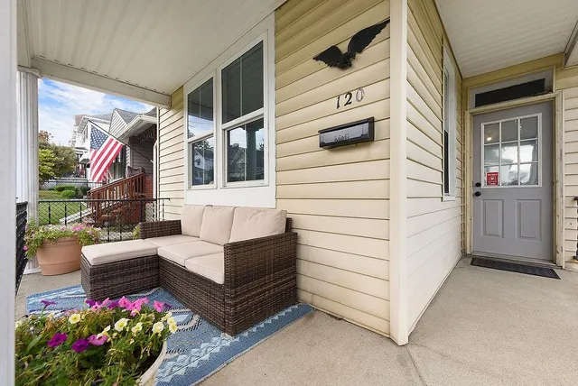 a view of a entryway door of the house