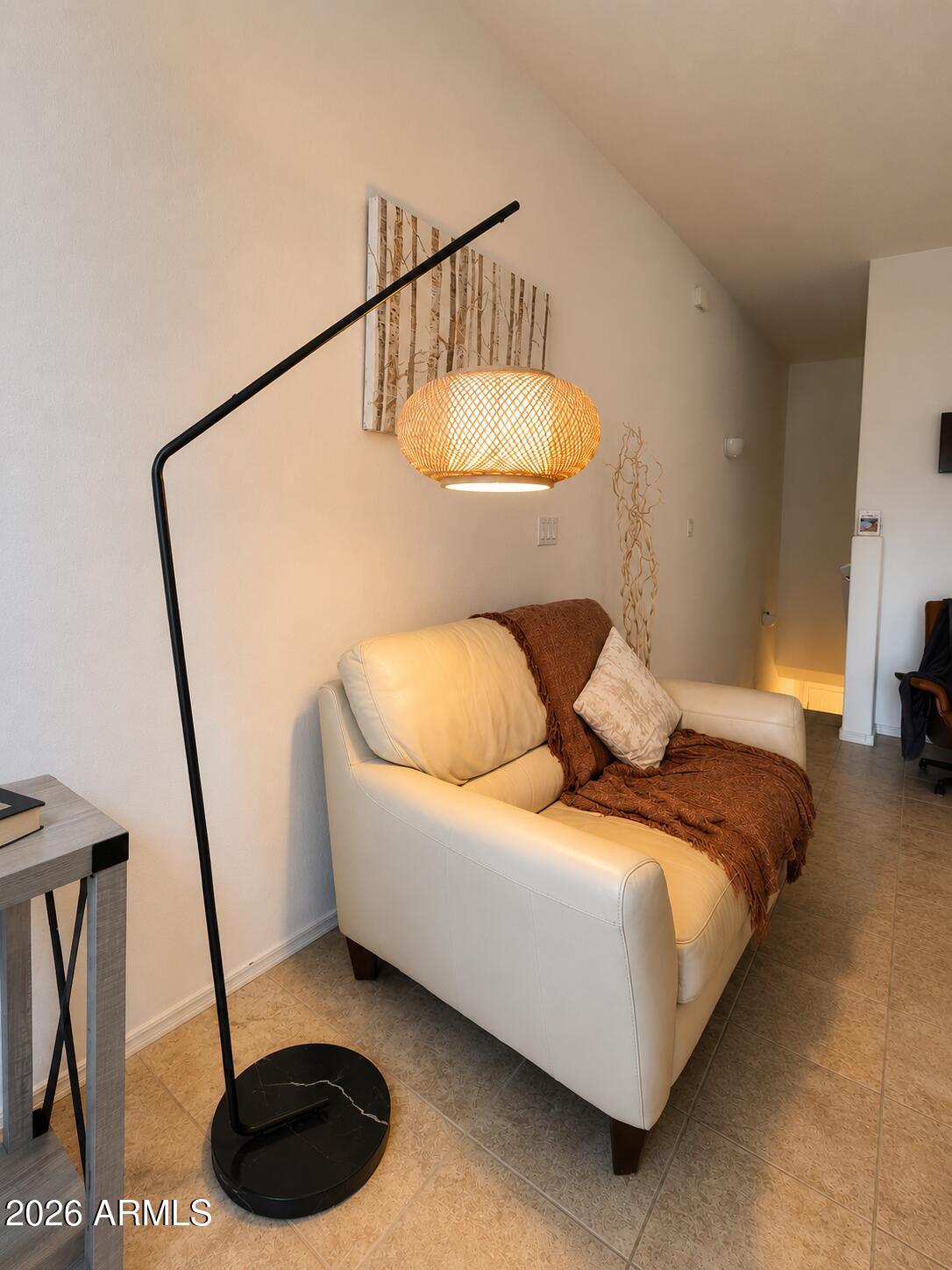2150 West Alameda Road, Unit 1020 Phoenix, AZ 85085 - Photo 14 of 35 a bedroom with a bed and a mirror