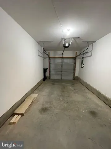 a view of a garage