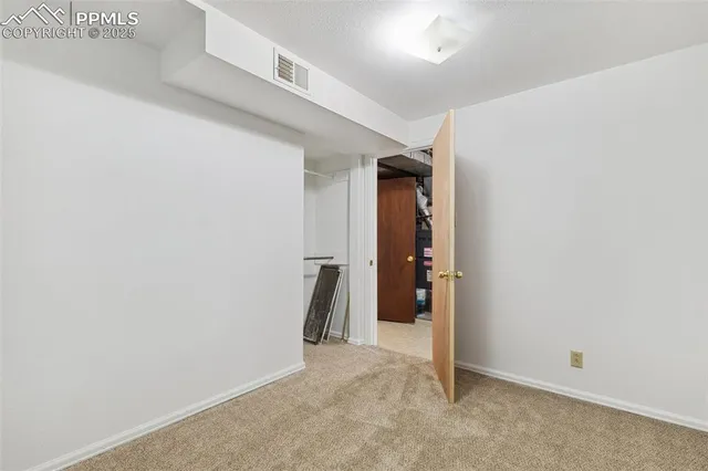 a view of an empty room