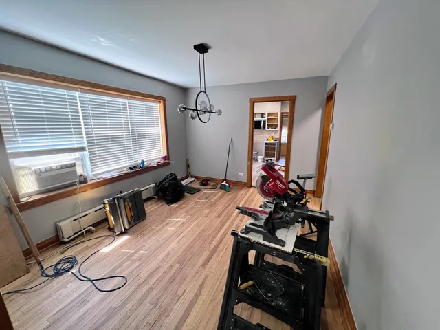 a room with musical instruments