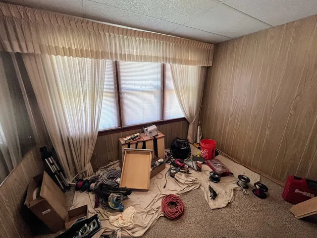 a room with furniture and equipment