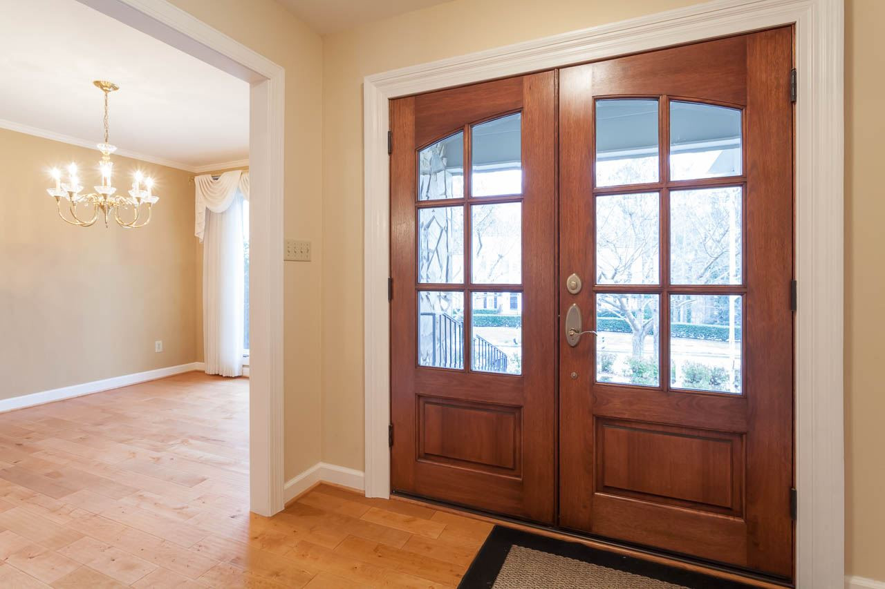 6909 Valley Ridge Court Raleigh, NC 27615 - Photo 6 of 25 Beautiful Mahogany Doors...a Recent Update Entry