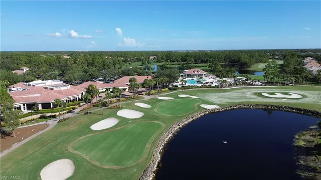 a view of a lake with a city