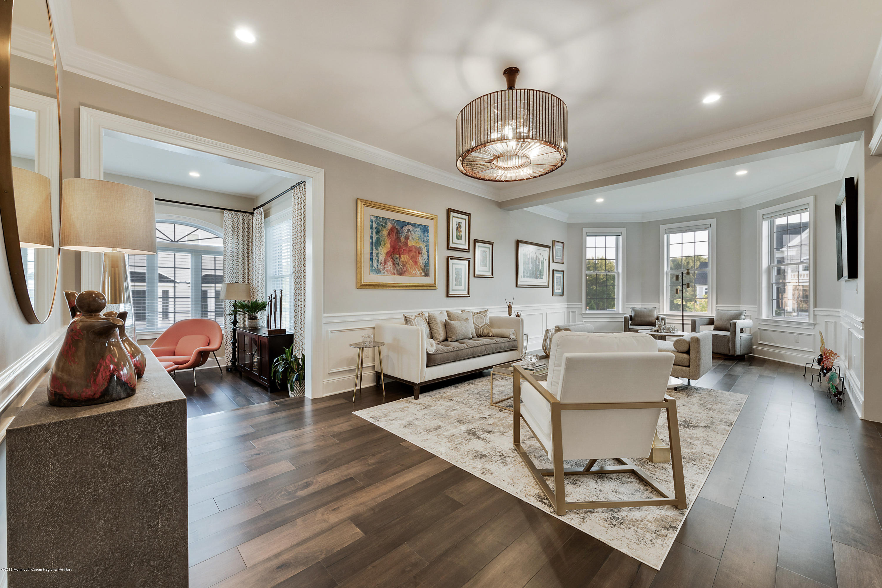 42 Windermere Road Lincroft, NJ 07738 - Photo 15 of 50 a living room with furniture kitchen view and a large window
