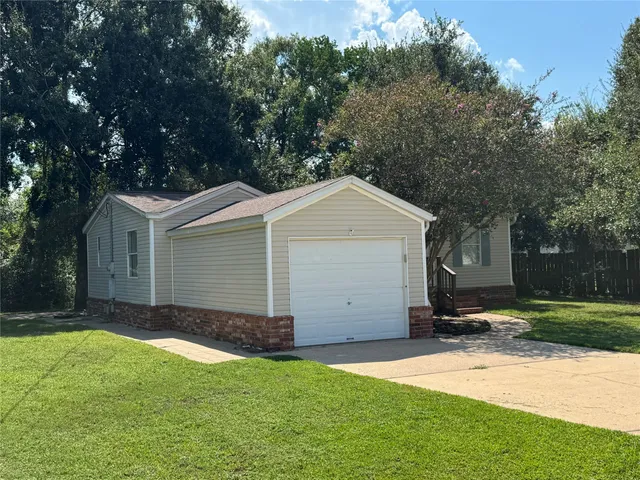 a backyard of a house