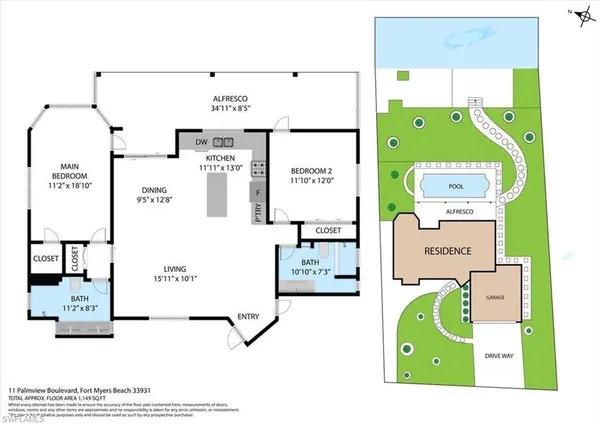 $839,500 | 11 Palmview Boulevard, Fort Myers Beach, FL 33931