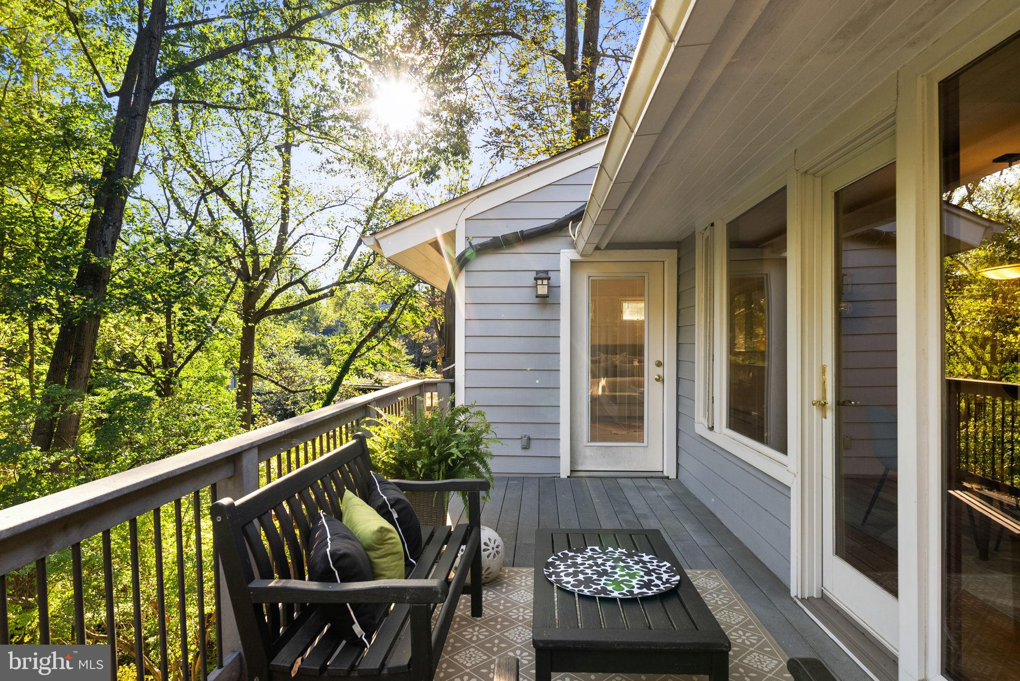 7111 Braeburn Place Bethesda, MD 20817 - Photo 61 of 86 a view of a balcony with furniture