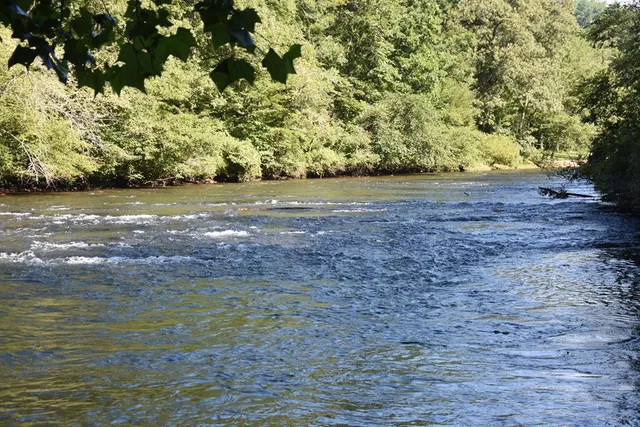 a view of dirt yard with a barn