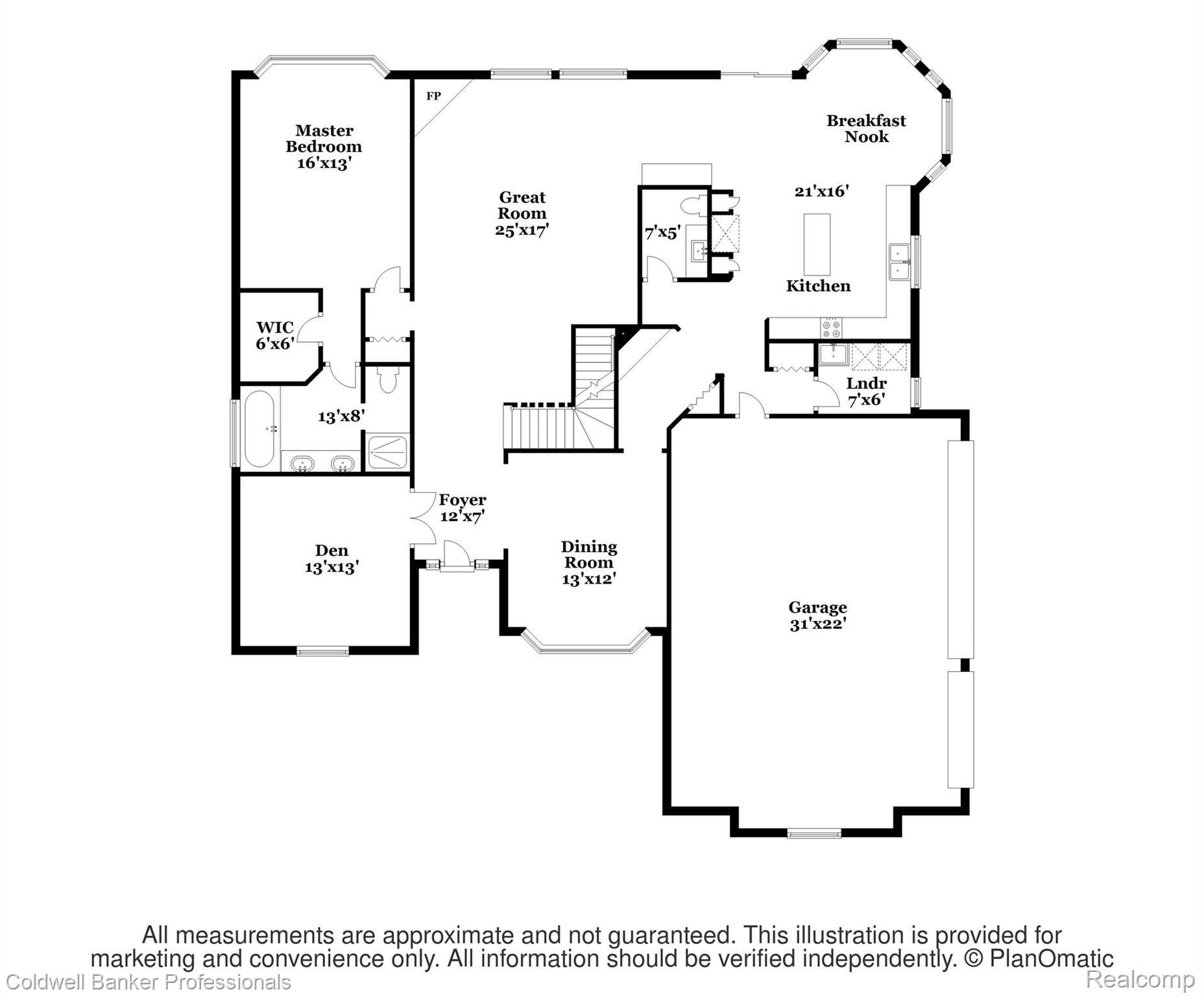 6607 Chatham Circle Rochester, MI 48306 - Photo 27 of 28 First Floor Plan