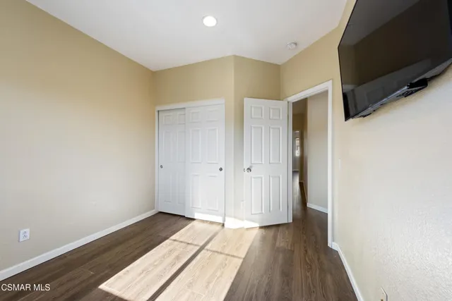 a view of wooden floor in a room
