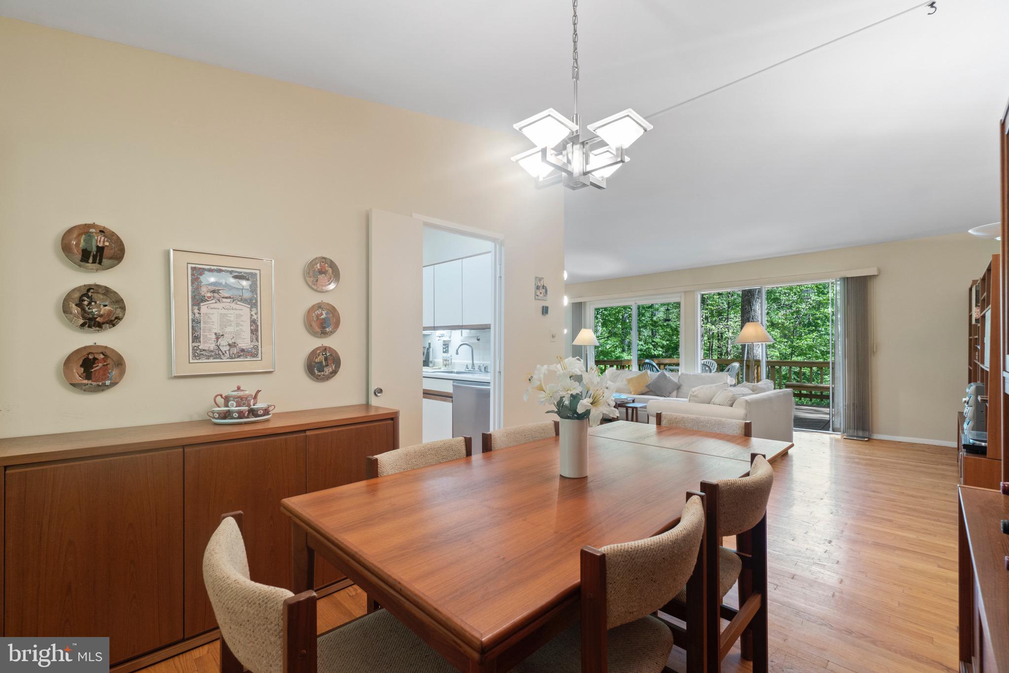 11318 Myrtle Lane Reston, VA 20191 - Photo 12 of 40 a view of a dining room with furniture window and outside view