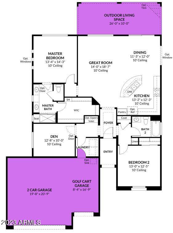 Unit 55B Lot 7 Interactive floorplan