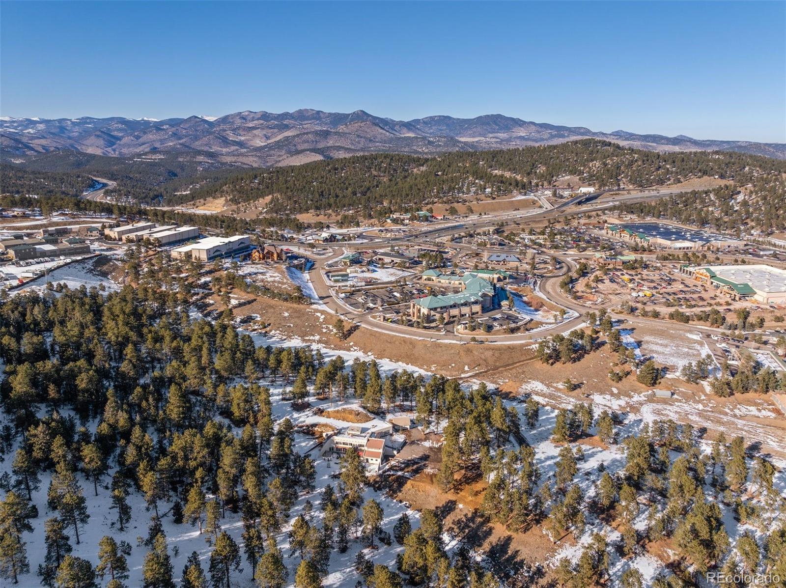Hotel Way Evergreen, CO 80439 - Photo 7 of 50 a view of a city with mountains in the background