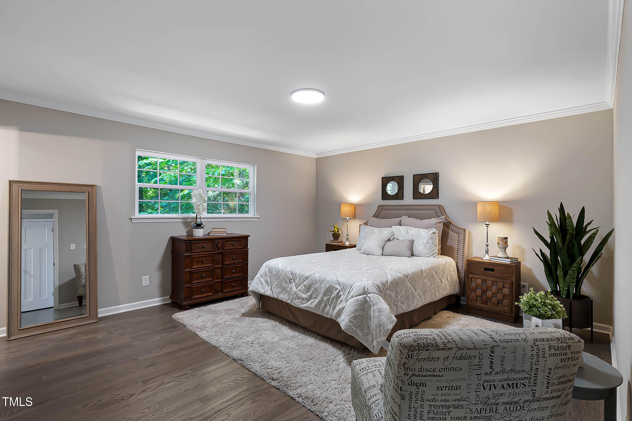 2704 Ross Road Durham, NC 27703 - Photo 14 of 28 a bedroom with a large bed and a window