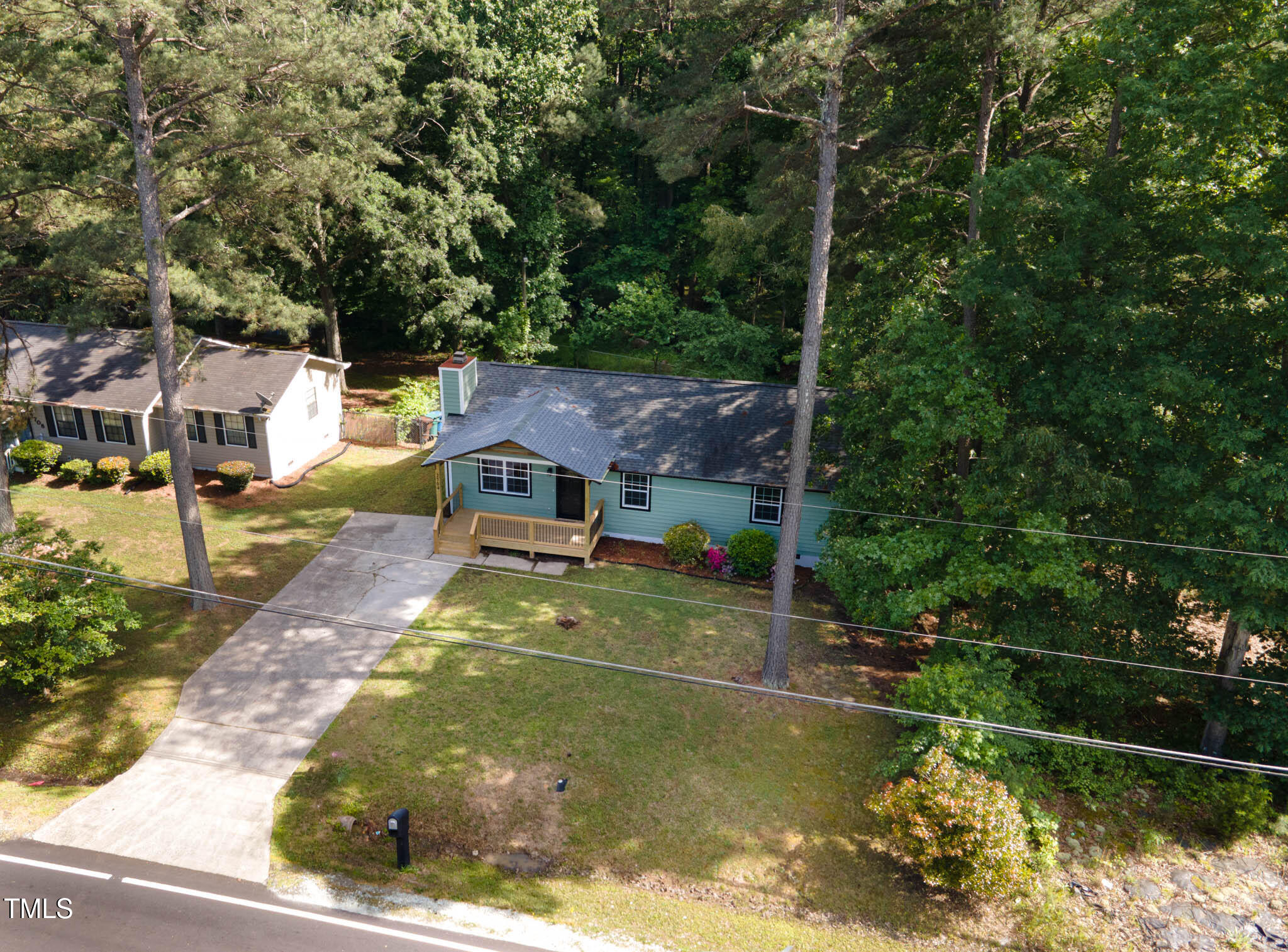 2704 Ross Road Durham, NC 27703 - Photo 26 of 28 an aerial view of a house with swimming pool
