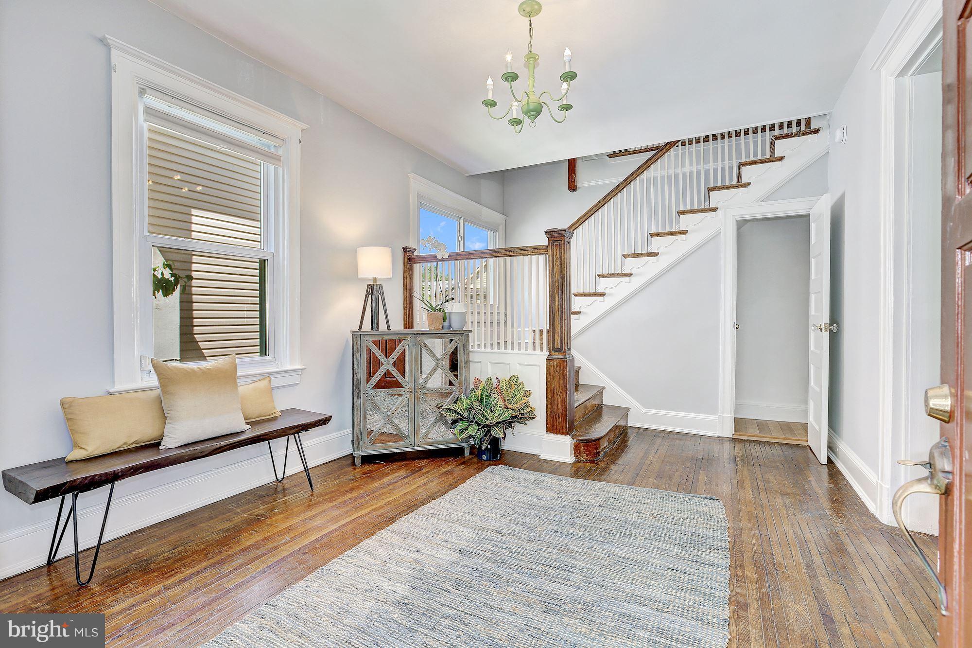 1211 Decatur Street Northwest Washington, DC 20011 - Photo 4 of 30 GRAND ENTRANCE FOYER, BEAUTIFUL WOODWORK