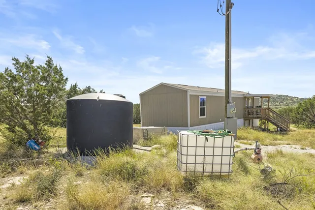 a backyard of a house