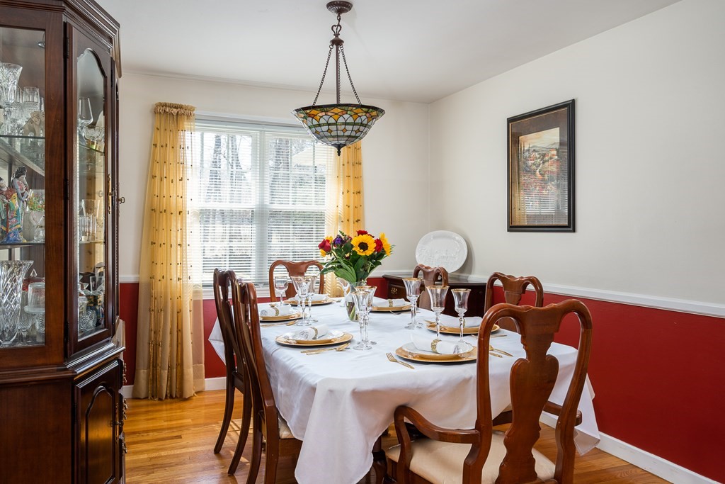 6 South Colonial Road Wilbraham, MA 01095 - Photo 14 of 40 a view of a dining room with furniture window and outside view