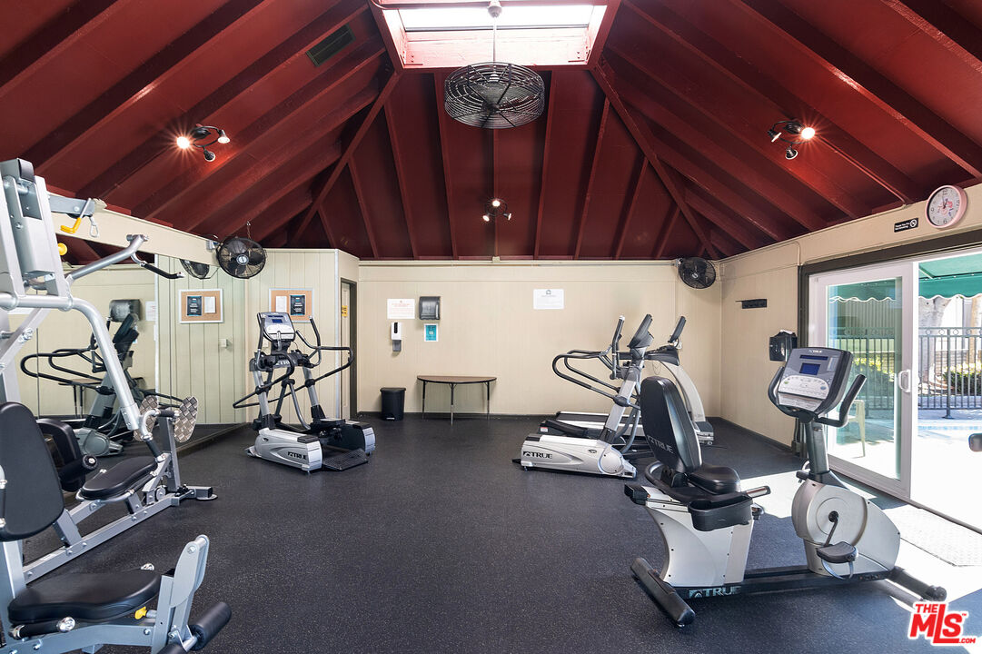 4925 Indian Wood Road, Unit 474 Culver City, CA 90230 - Photo 31 of 36 a view of a room with gym equipment
