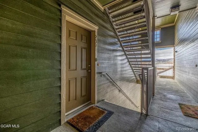 a view of front door