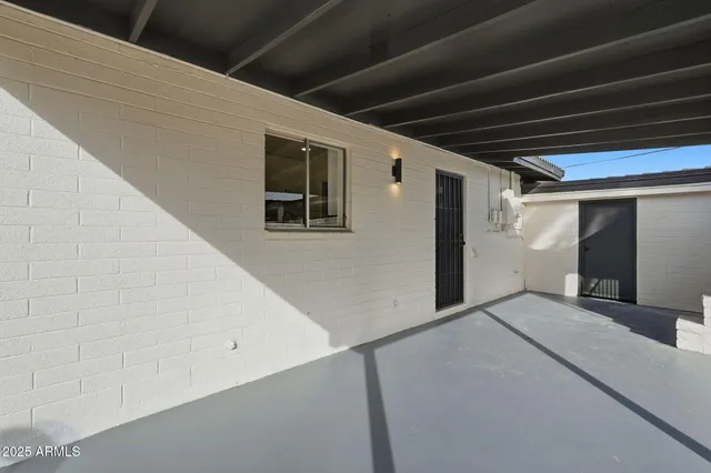 a view of an empty room