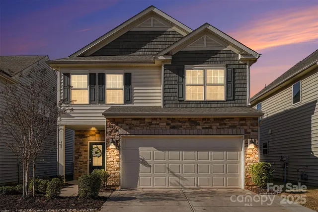 a front view of a house