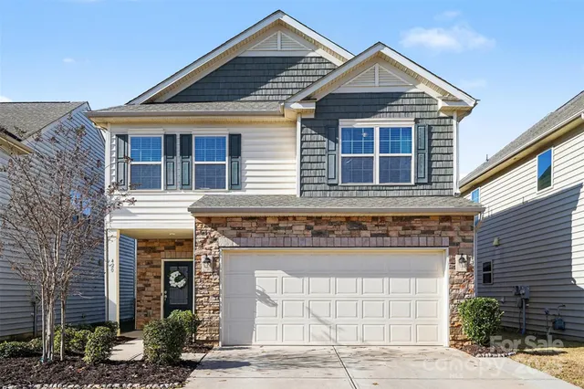 a front view of a house