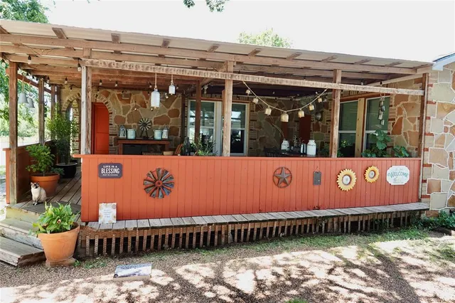 a front view of a house with entryway
