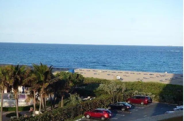 a view of beach and ocean