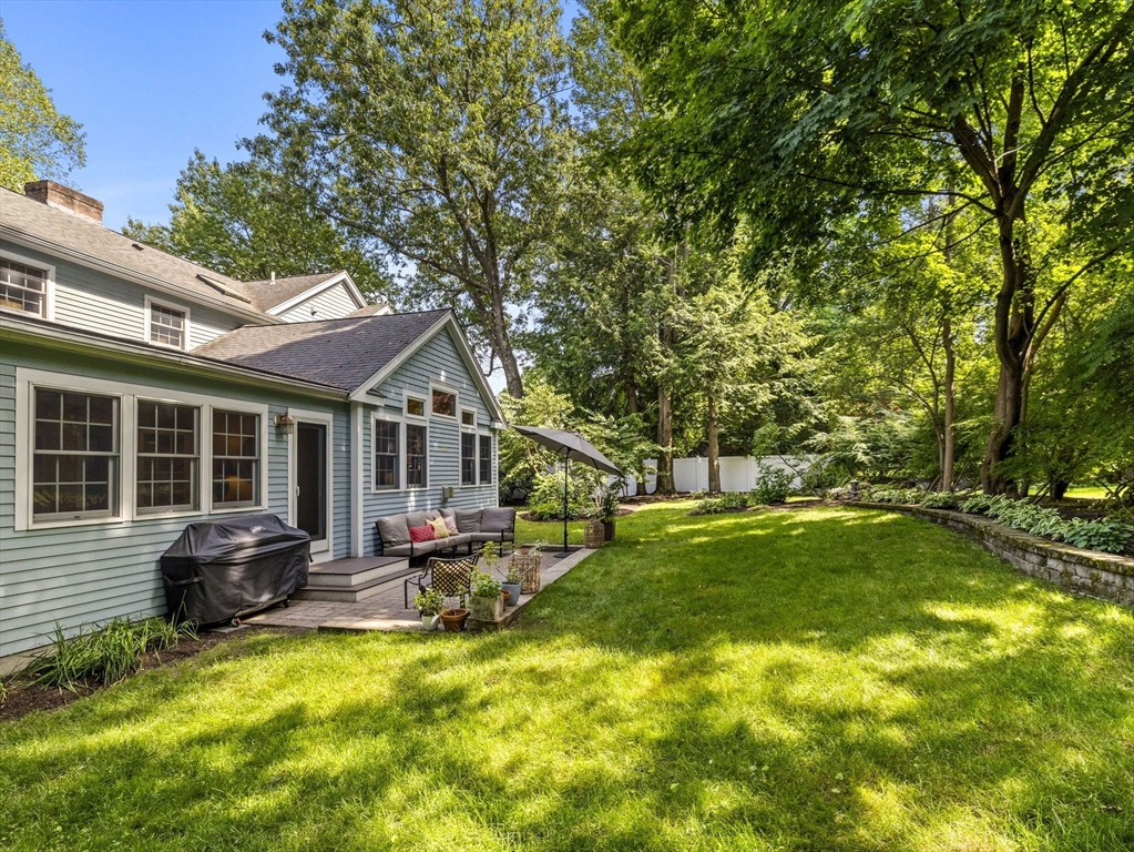 3 Dudley Road Wellesley, MA 02481 - Photo 23 of 25 a view of a house with swimming pool and sitting area