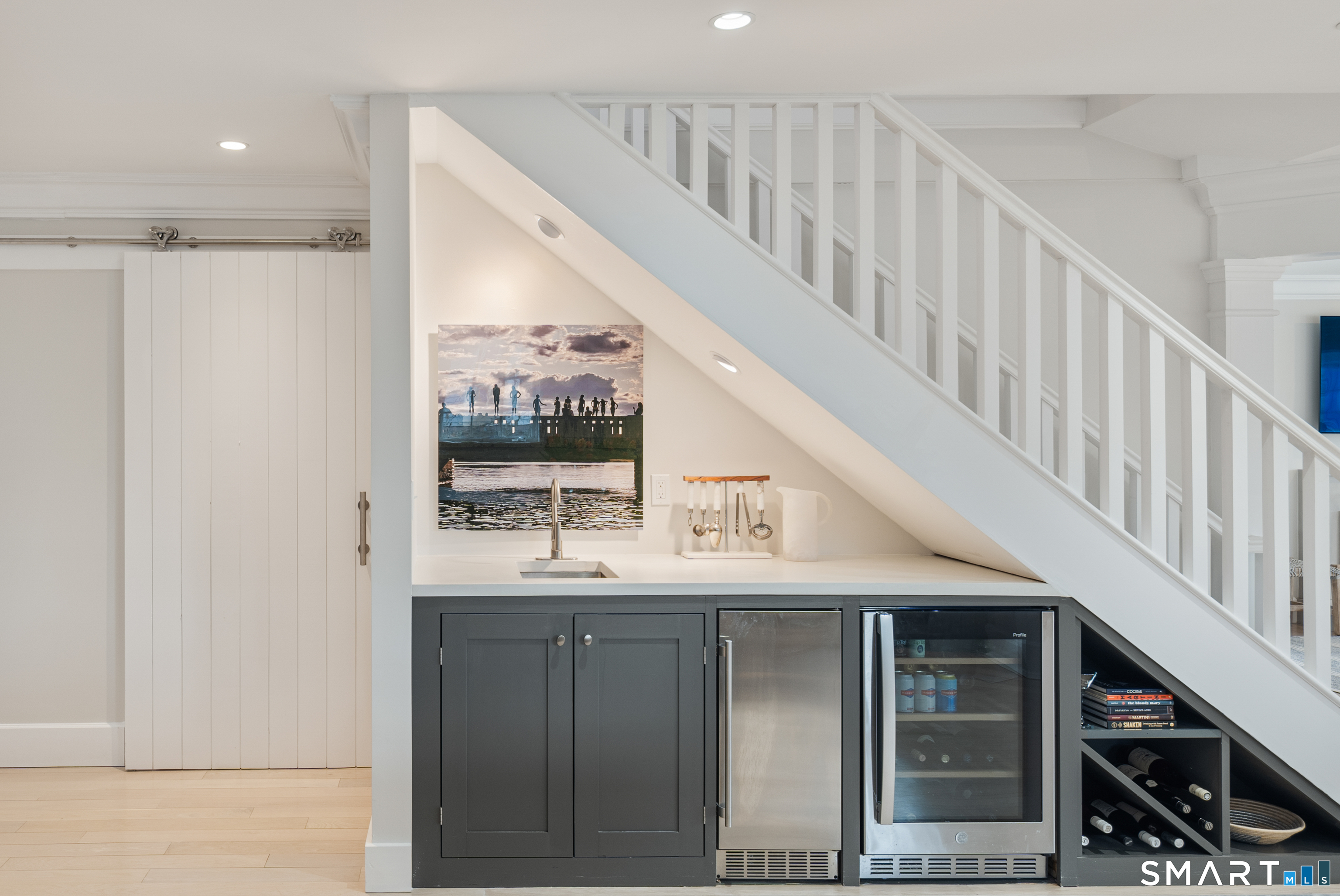 50 Roton Avenue Norwalk, CT 06853 - Photo 9 of 32 Custom wet bar with ice maker