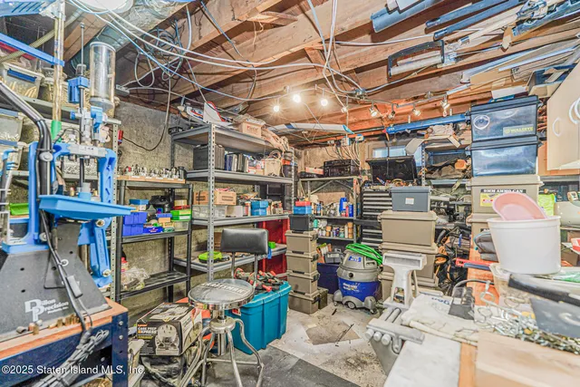 a view of storage and utility room