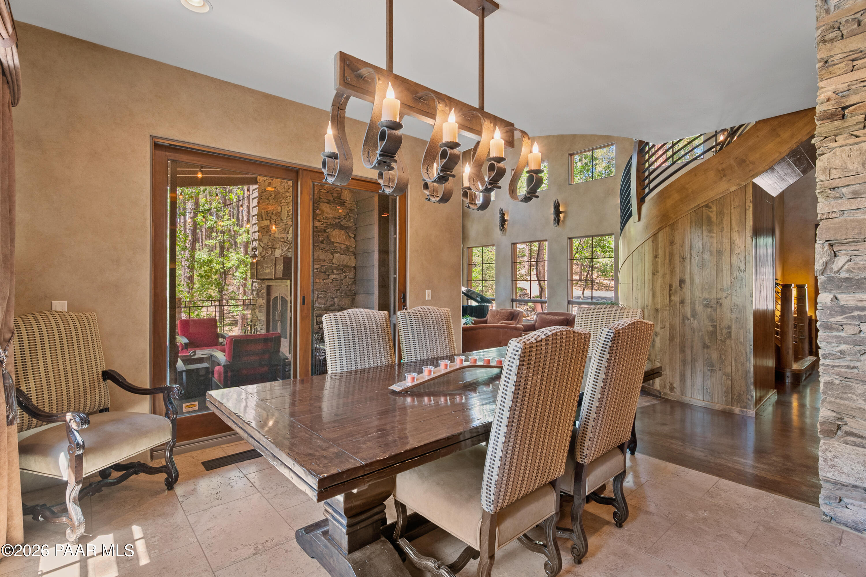 1515 High Valley Ranch Road Prescott, AZ 86303 - Photo 33 of 76 a view of a dining room with furniture window and outside view