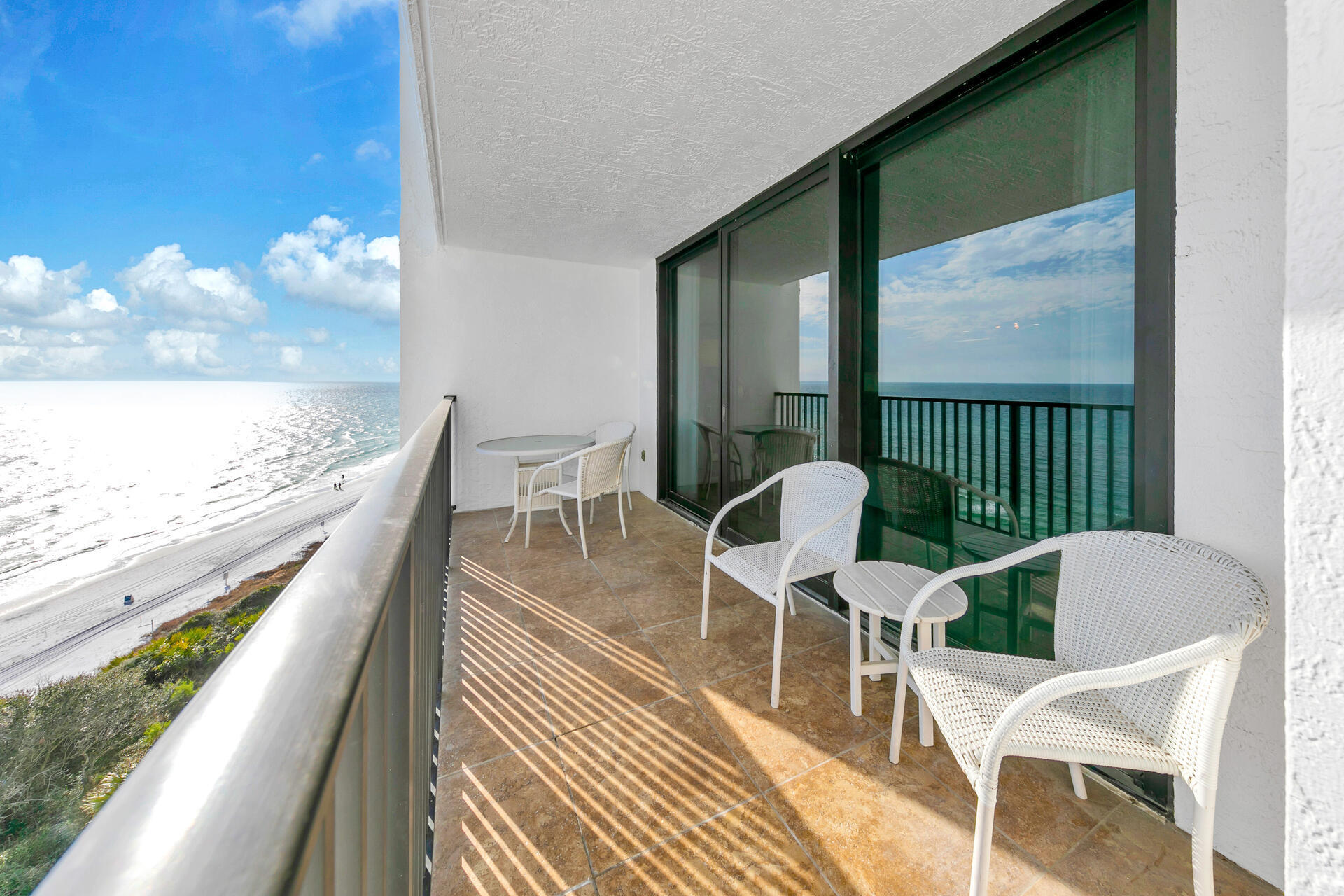 4100 East County Highway 30A, Unit 803 Santa Rosa Beach, FL 32459 - Photo 14 of 34 a view of a chairs and table on the balcony