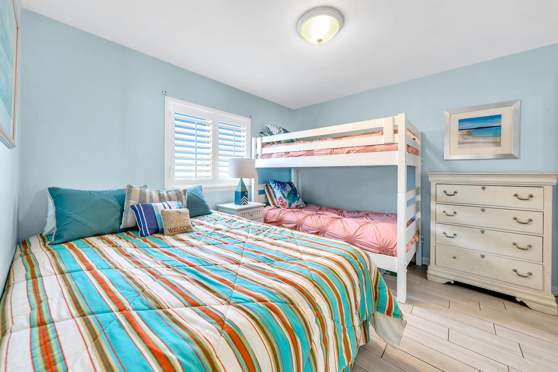 4100 East County Highway 30A, Unit 803 Santa Rosa Beach, FL 32459 - Photo 18 of 34 a bedroom with a bed and a dresser