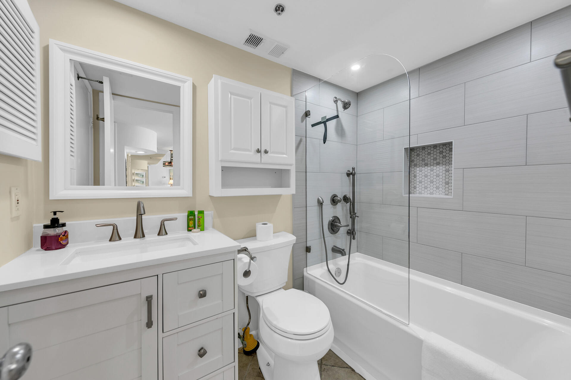 4100 East County Highway 30A, Unit 803 Santa Rosa Beach, FL 32459 - Photo 20 of 34 a bathroom with a sink toilet and shower