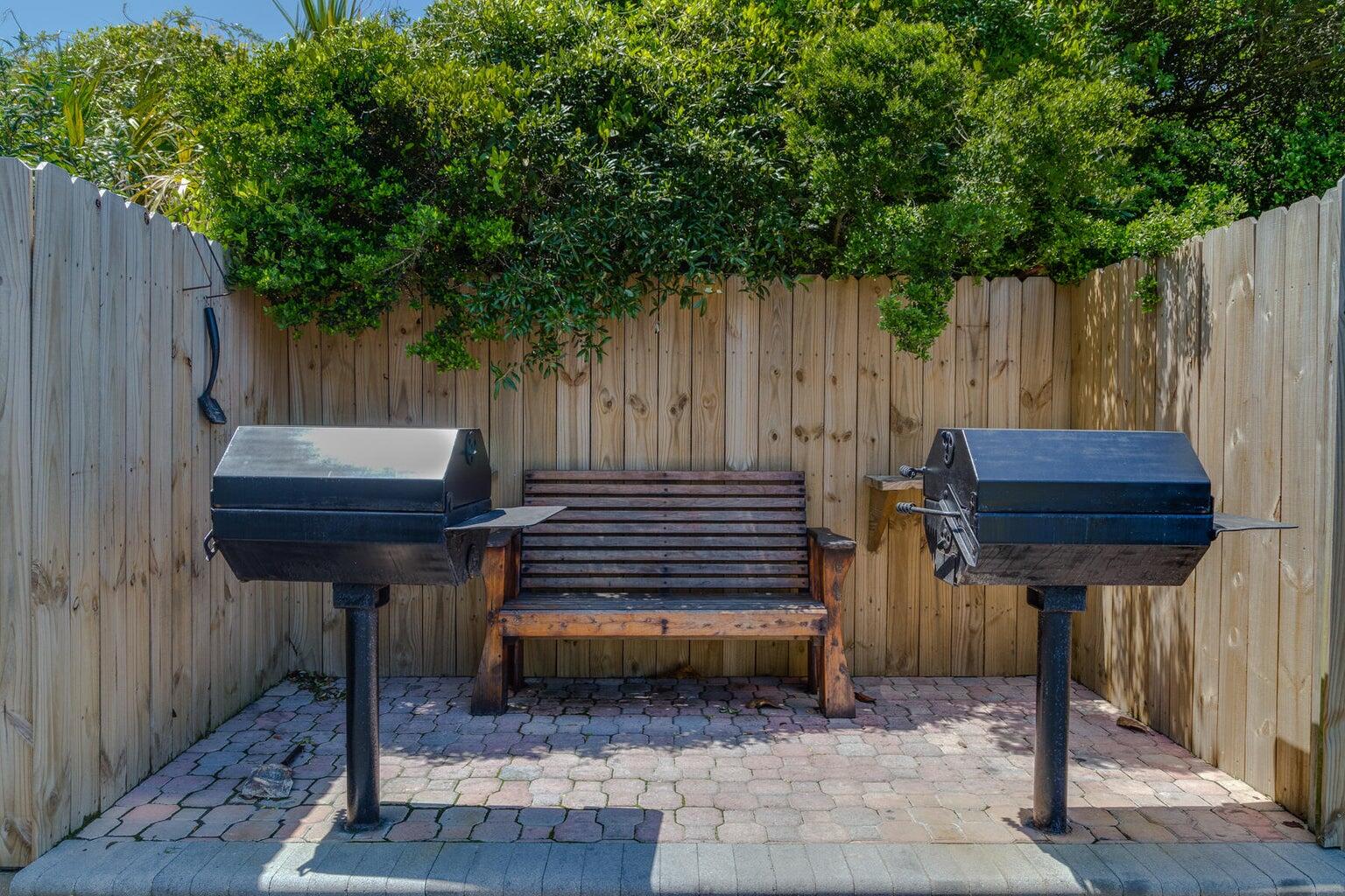 4100 East County Highway 30A, Unit 803 Santa Rosa Beach, FL 32459 - Photo 27 of 34 a wooden bench sitting in front of a wooden fence