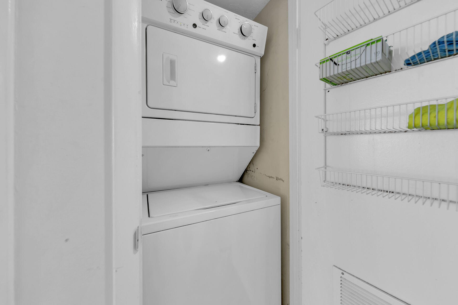 4100 East County Highway 30A, Unit 803 Santa Rosa Beach, FL 32459 - Photo 7 of 34 a utility room with dryer and washer