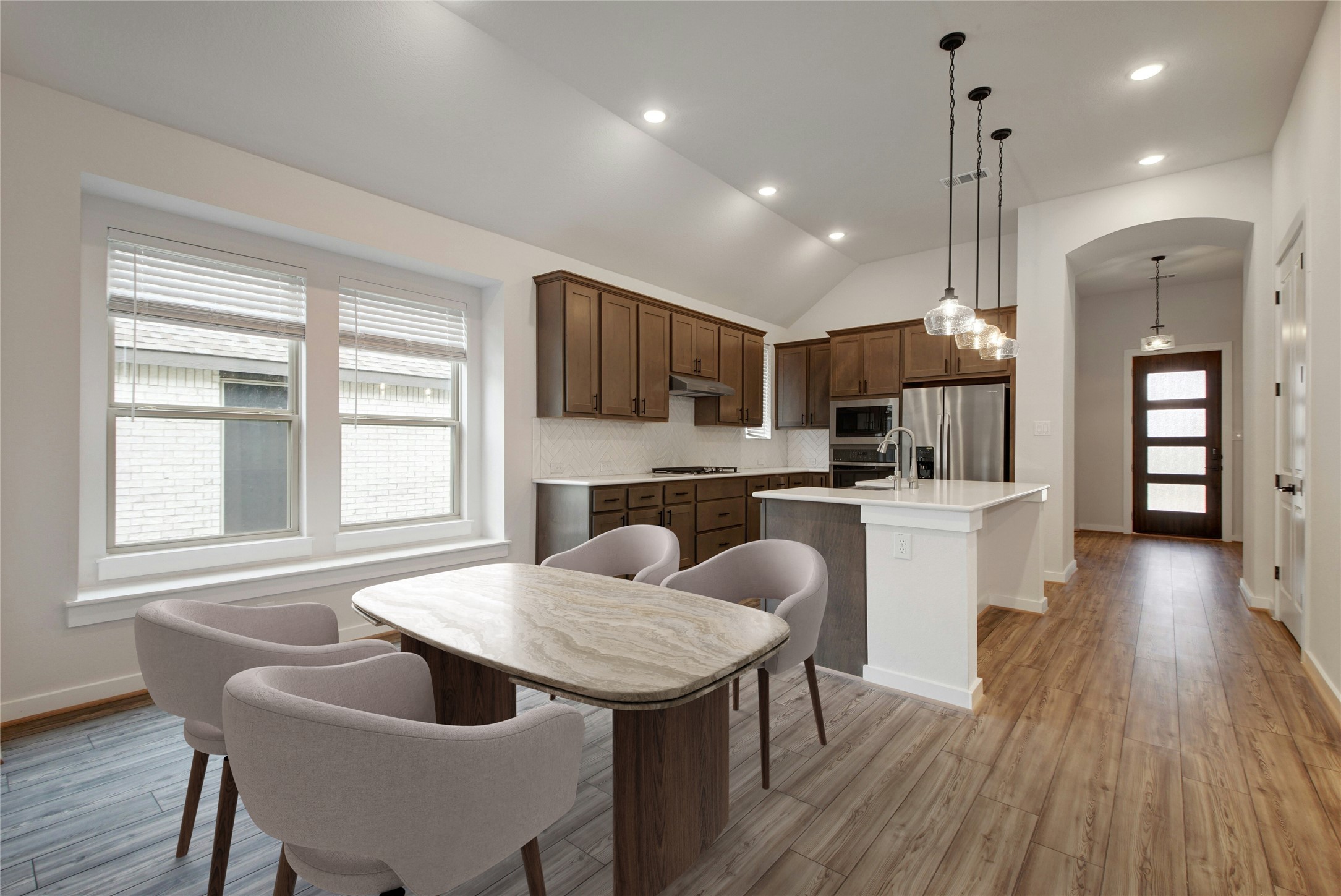 633 Pecan Bottom Trail Georgetown, TX 78628 - Photo 9 of 38 Virtual Staged Kitchen