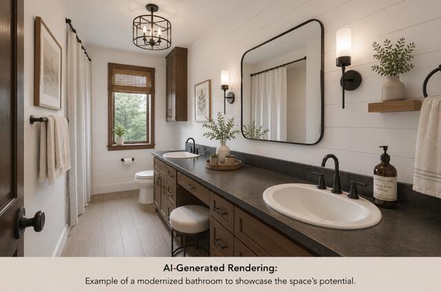 200 Bonbrook Mill Road Rocky Mount, VA 24151 - Photo 56 of 88 Full Bathroom - AI Generated Potential