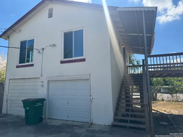 a view of front door of house