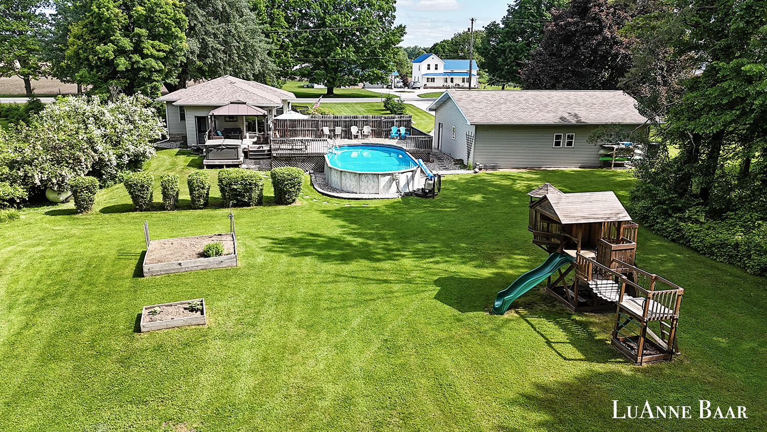 20295 Stanton Road Pierson, MI 49339 - Photo 2 of 39 Back Yard - Plenty of Activities!