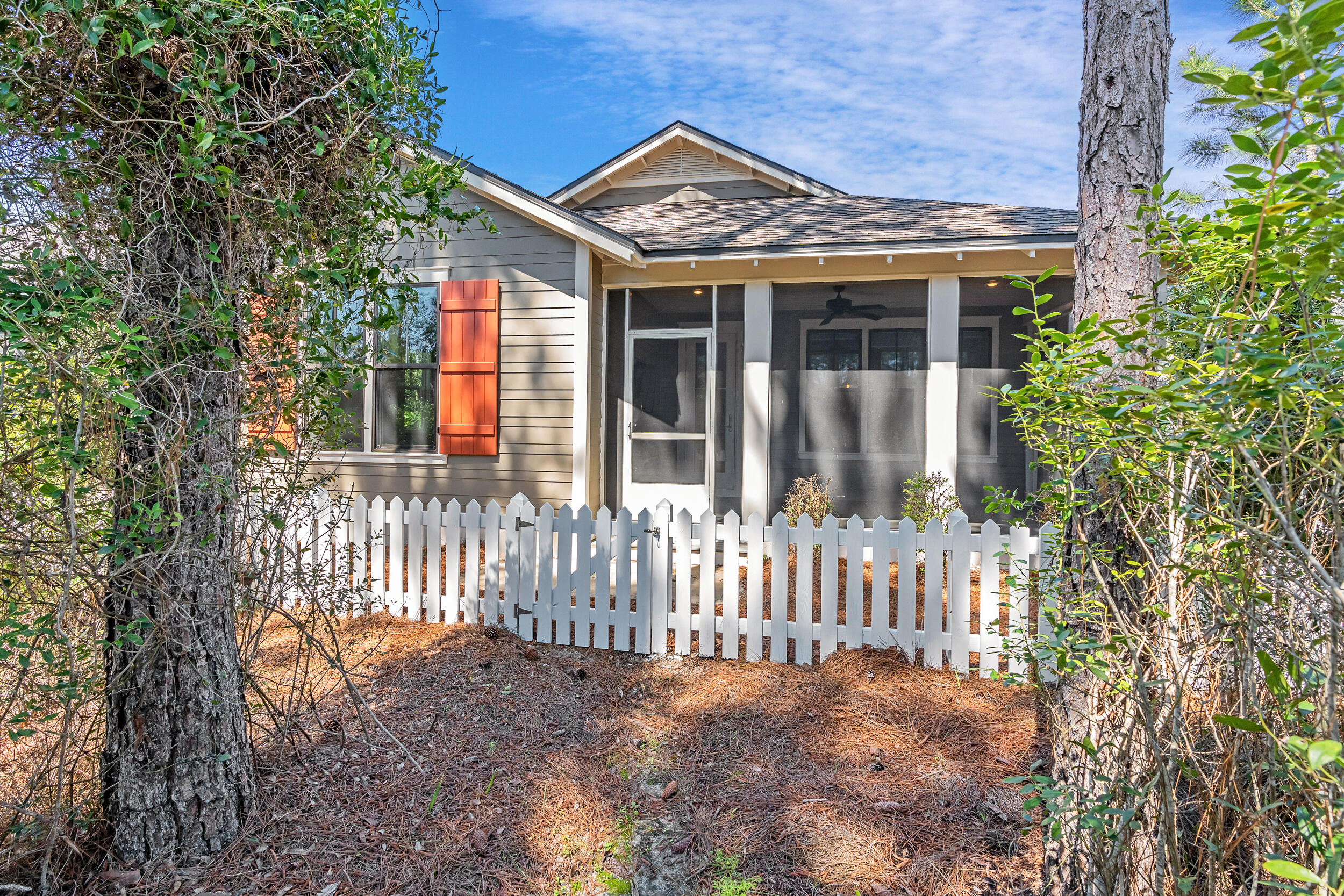 77 Cannonball Lane, Unit LOT (174) Inlet Beach, FL 32461 - Photo 31 of 46 a front view of a house with a garden