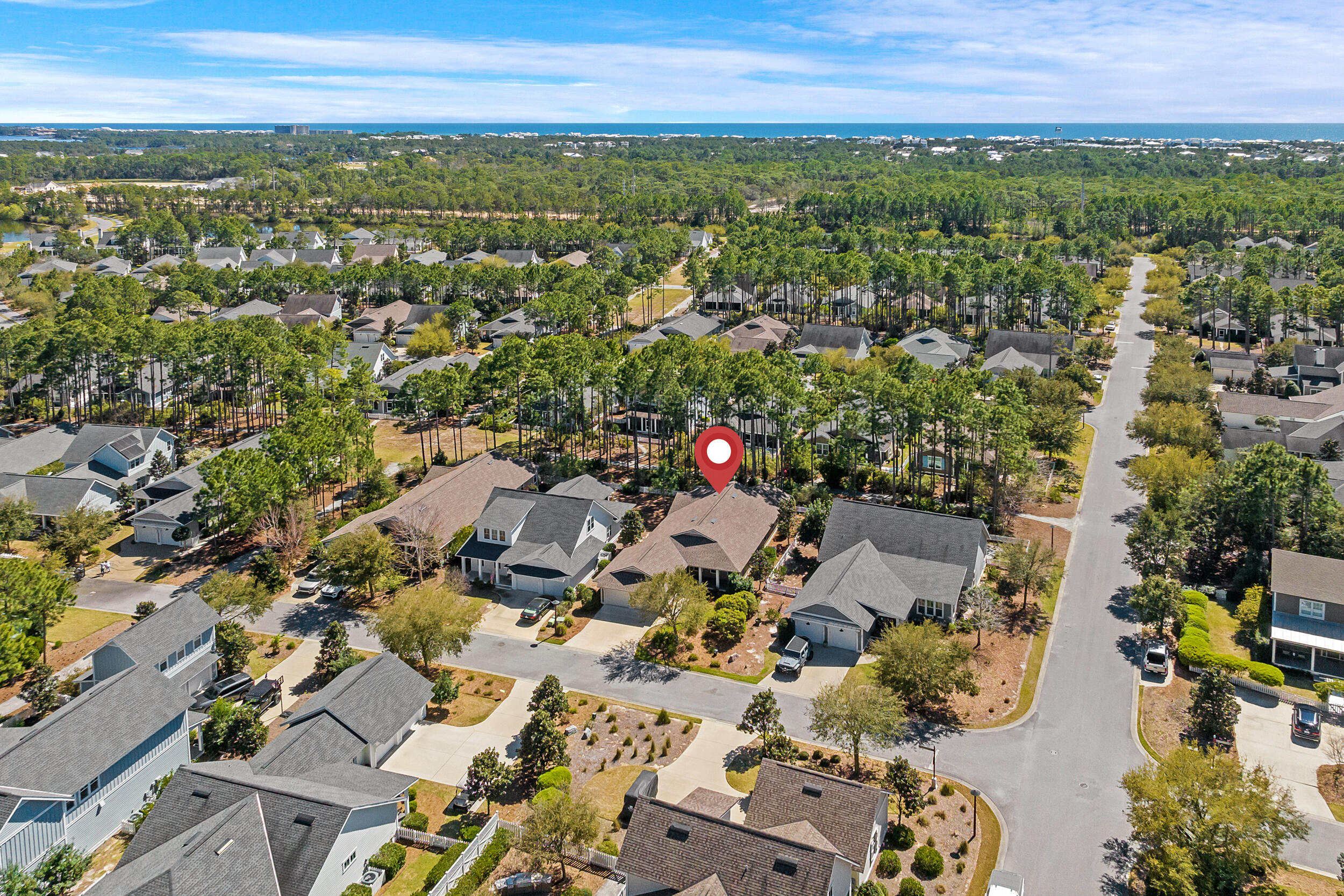 77 Cannonball Lane, Unit LOT (174) Inlet Beach, FL 32461 - Photo 45 of 46 an aerial view of multiple house