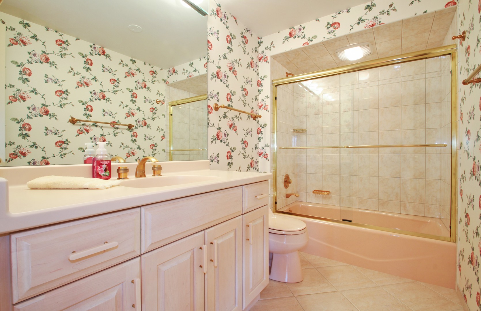 22 Park Lane, Unit 518 Park Ridge, IL 60068 - Photo 15 of 21 a bathroom with a sink vanity mirror and shower