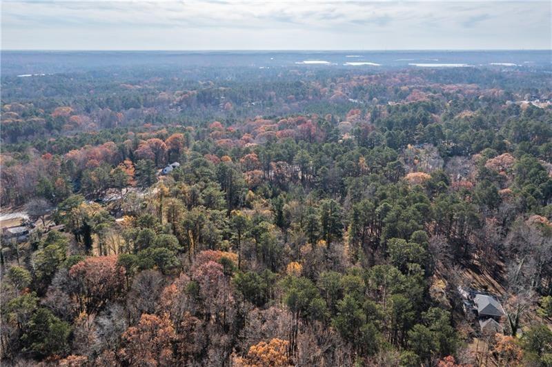 0 High Point Trail Southwest Atlanta, GA 30331 - Photo 6 of 8 an aerial view of house with yard and mountain view in back