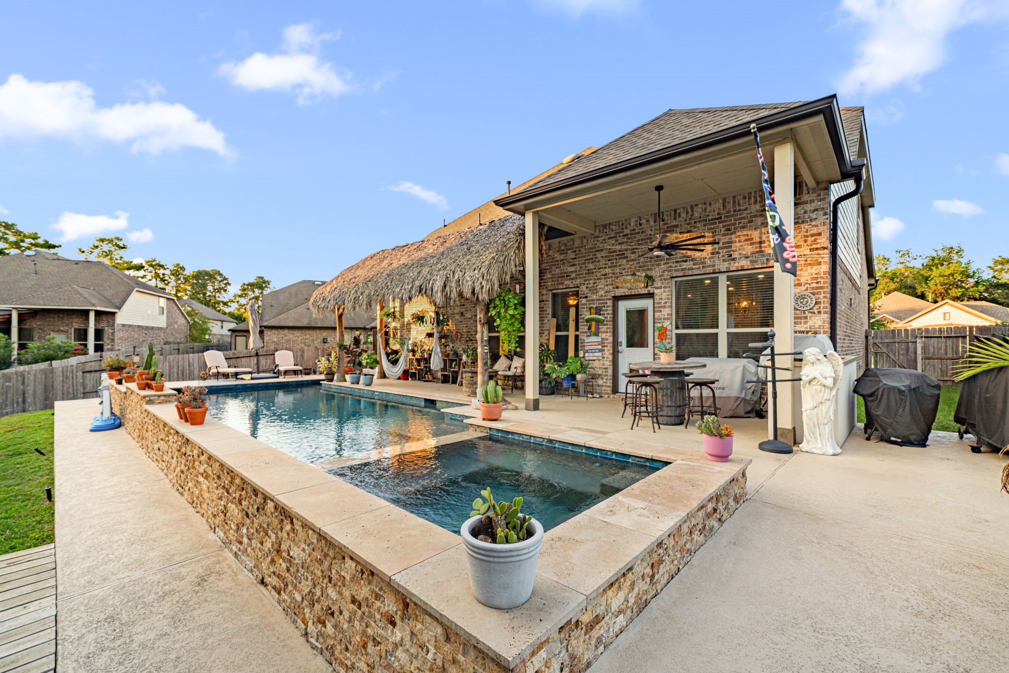 931 South Chamfer Way Crosby, TX 77532 - Photo 11 of 40 a view of a swimming pool with a patio
