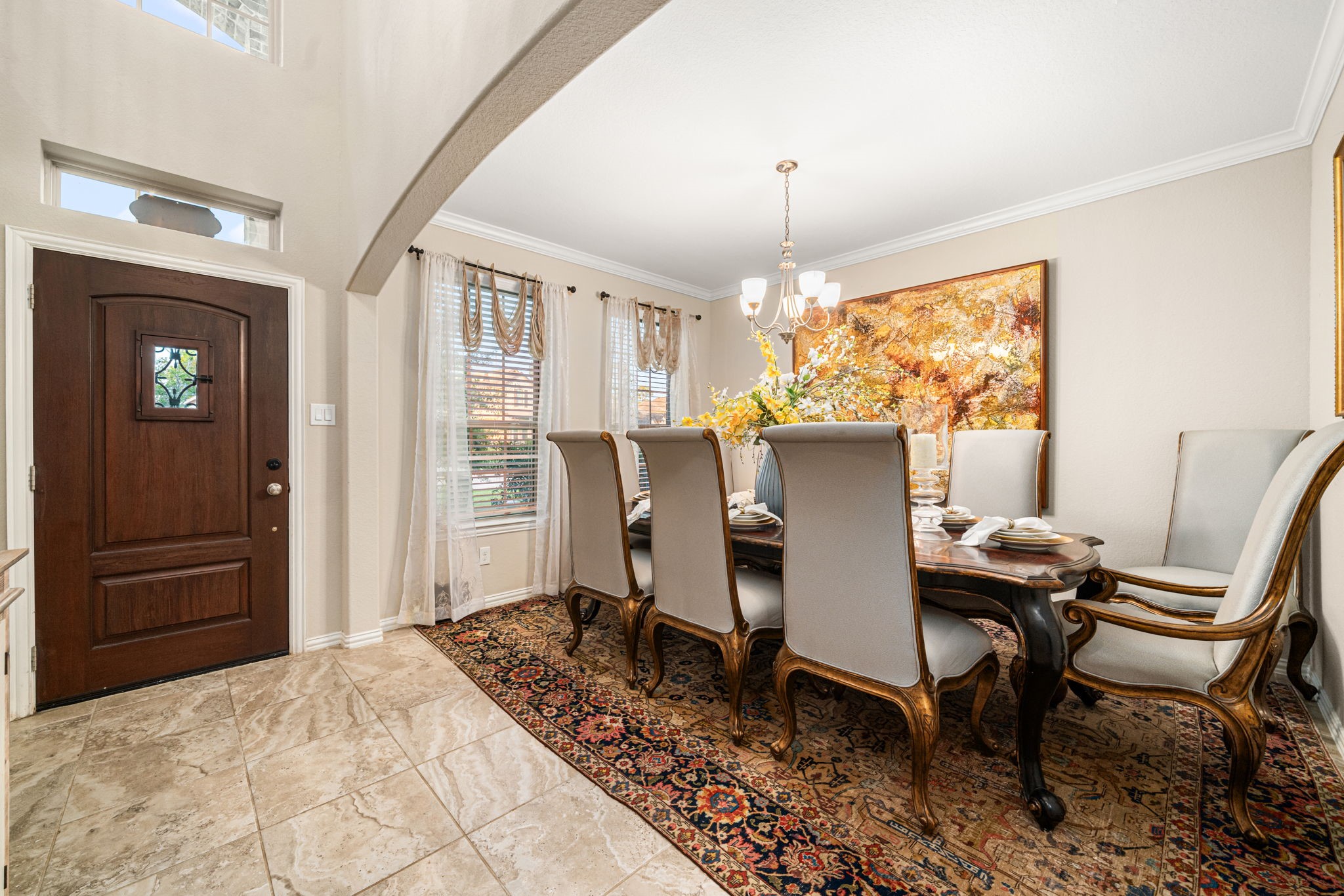 931 South Chamfer Way Crosby, TX 77532 - Photo 17 of 40 a view of a dining room with furniture window and wooden floor